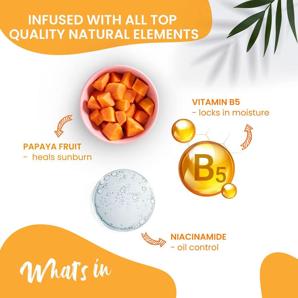 NutriGlow Natural's Advanced Pro Formula Papaya Sunscreen SPF 50 (3.5 Oz)