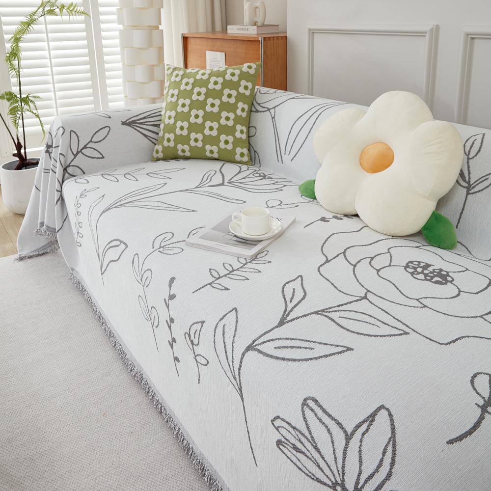 

Двусторонний чехол для дивана из синели, ткань «Четыре сезона», универсальный простой современный чехол для дивана «Любовь», универсальное универсальное одеяло на спинку 180X300