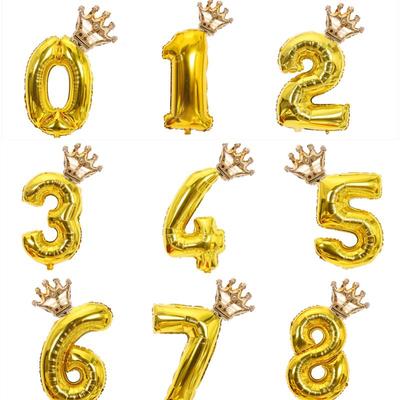 2 teil/satz 32 Zoll Anzahl Folien Ballons Ziffer Luft Ballons Geburtstag Party Hochzeit Dekoration
