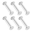30 Set Leather Craft Rivets Stainless Steel Multifunctional Round Flat Cap Book Binding Posts Nail