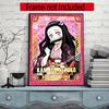 Nezuko Kamado Collage 5D Diamond Painting Round Diamond Rhinestones Mosaic Diamond Embroidery Wall Paintings Rhinestones Gift Frameless