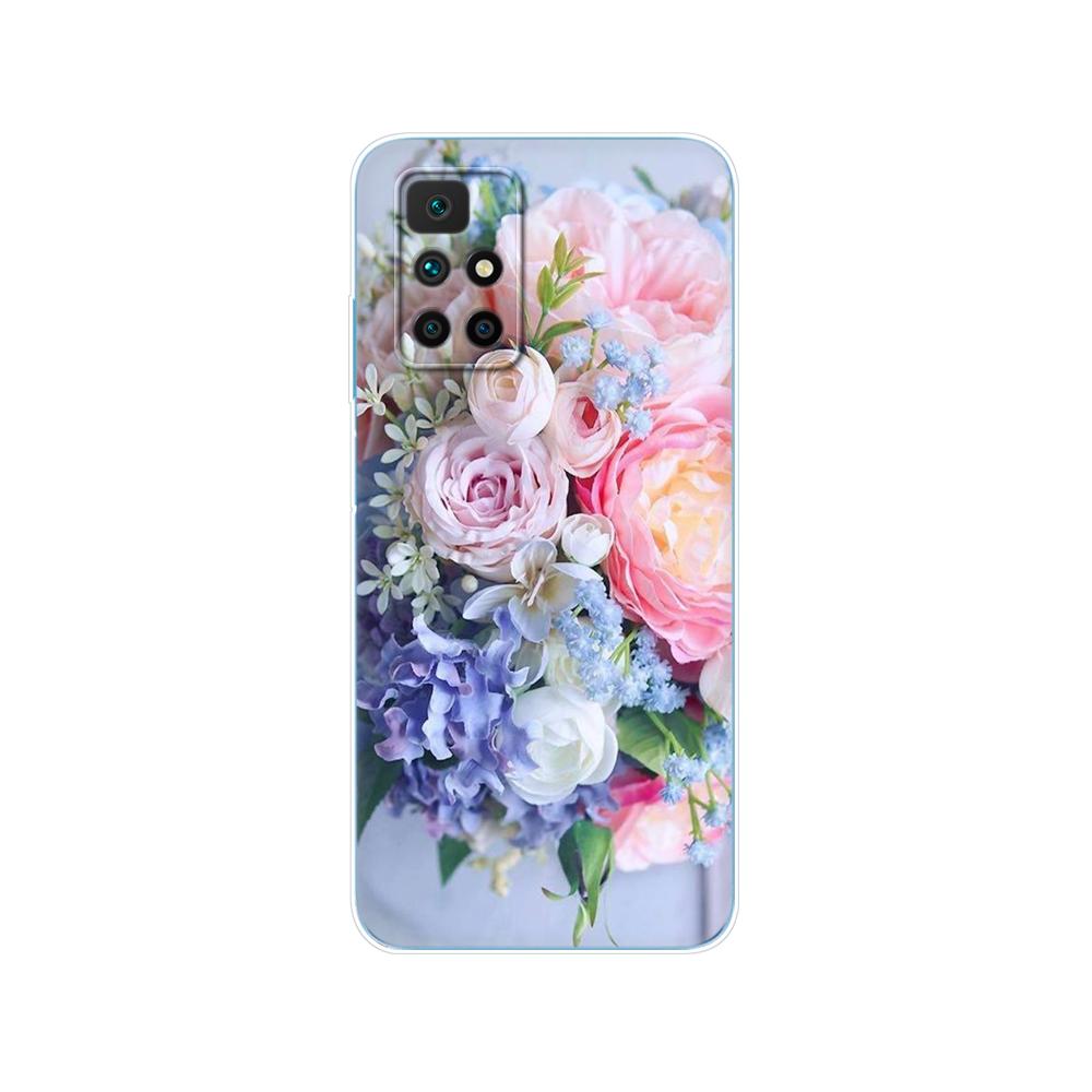 Dla etui Redmi 10 silikonowa tylna okładka etui na telefon dla xiaomi Redmi 10 2022 2021 miękkie etui 6.5 cala Redmi10 globalne etui typu bumper z tpu