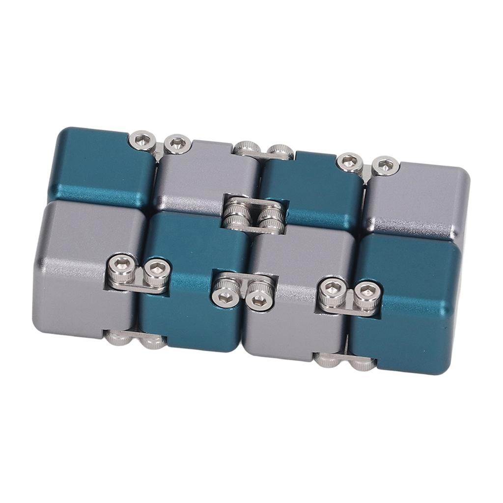 Stress Anxiety Relief Toy Adults Hand Held Puzzle Sensory Finger Flip Blocks Toy for ADD ADHD Blue