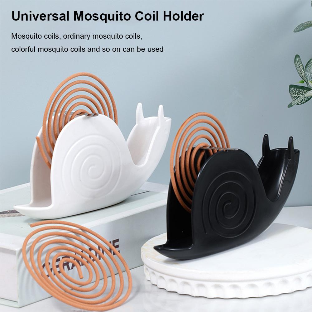Snail Shape Incense Holder Fireproof Mosquito Coil Burner Household Mosquito Coil Holder for Table Decorations Gifts