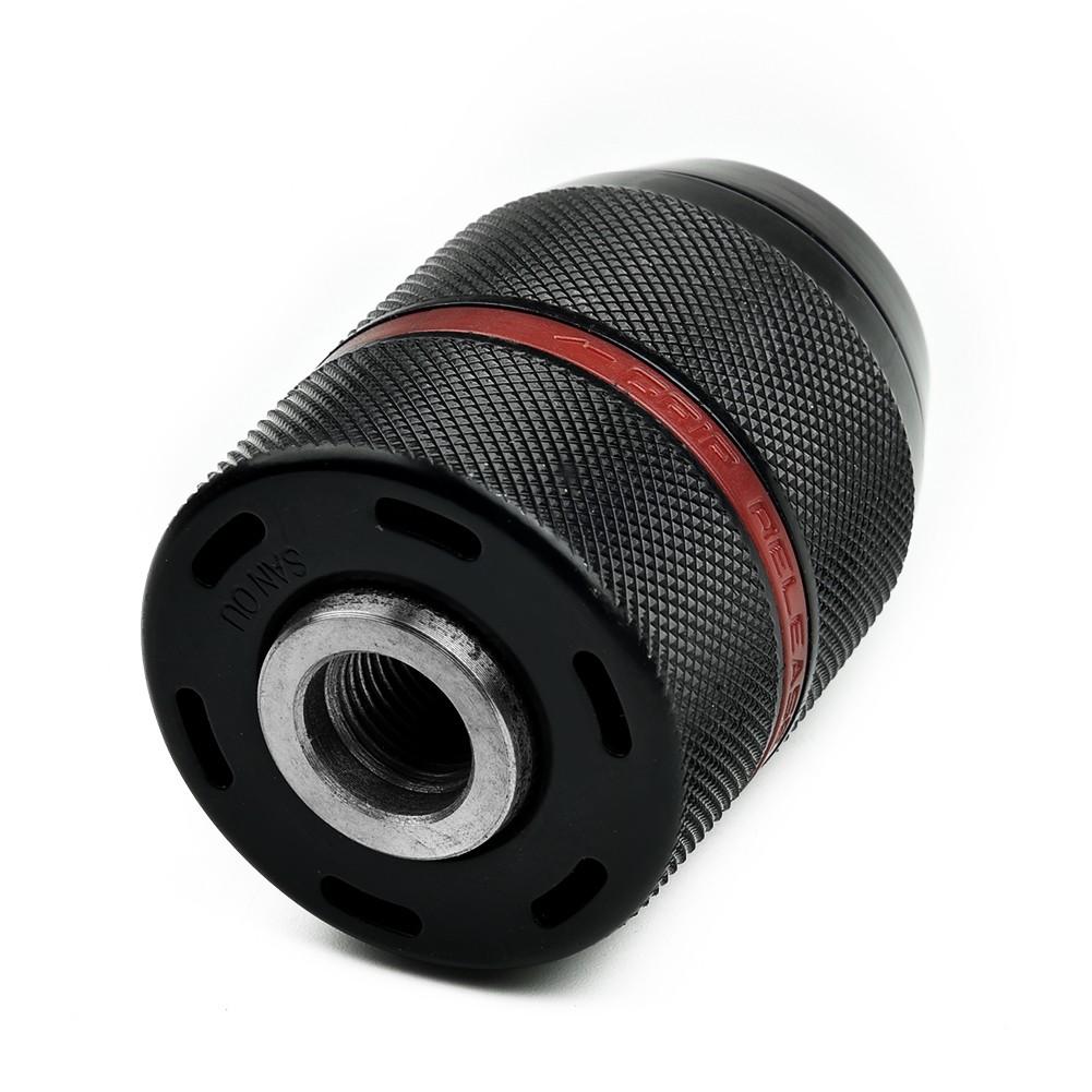 Keyless Drill Chuck 12inch 213mm for SDS PLUS Self Tightening Ergonomic Design with 2 13mm Clamp Size for Various Drill Bits