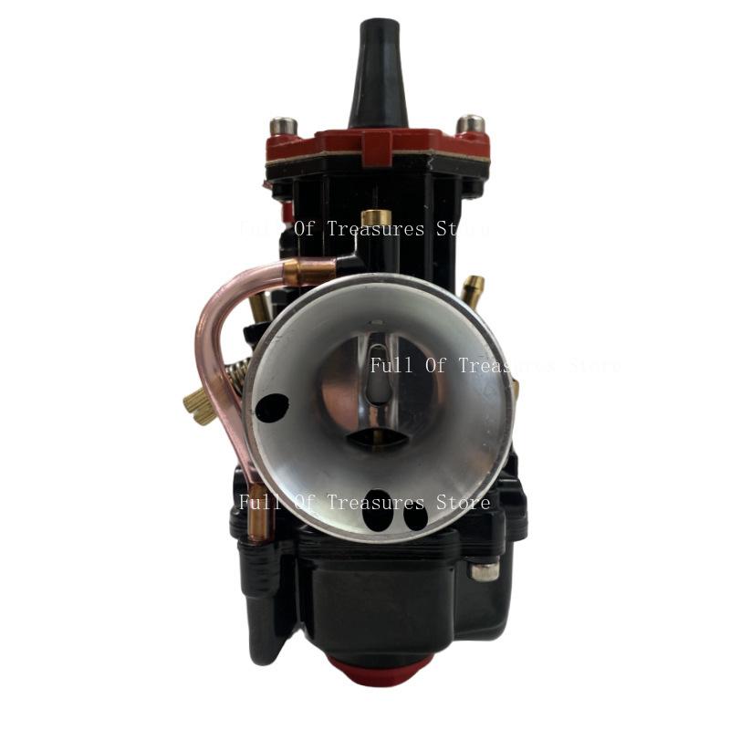 Universal Motorcycle PWK Carburetor 24 26 28 30 32 34mm New Black Paint Red Interface for Scooters ATV Off-Road Vehicles PWK21mm