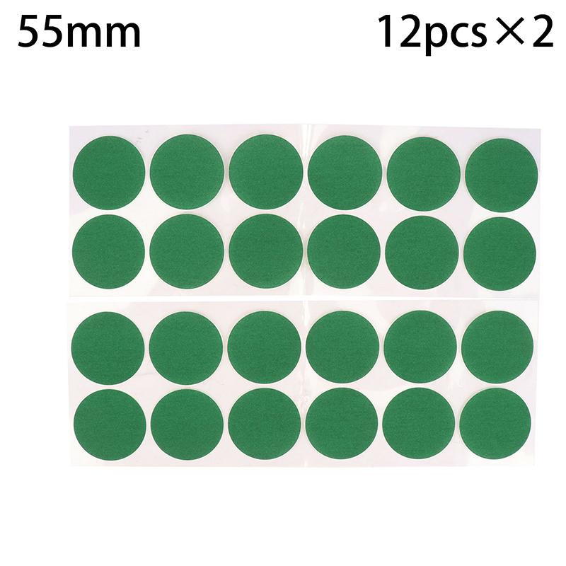 2Sheets Green Round Self Adhesive Pool Table Cloth Patch Repair Sticker Snooker Mending Patch Billiard Table Stickers Kit