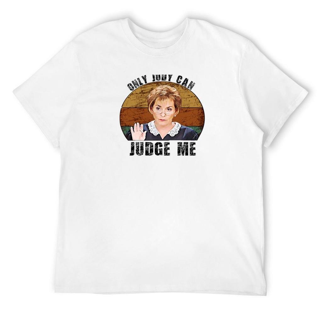 Only Judy Can Judge Me Funny Retro T-Shirt basketball graphic tees boys animal print black t-shirts for men