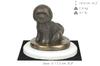 Bichon Frise, Bichon Tenerife, Bichon a poil frise - dog figurine, figure on a white base, trophy for Art-Dog dog show exhibition