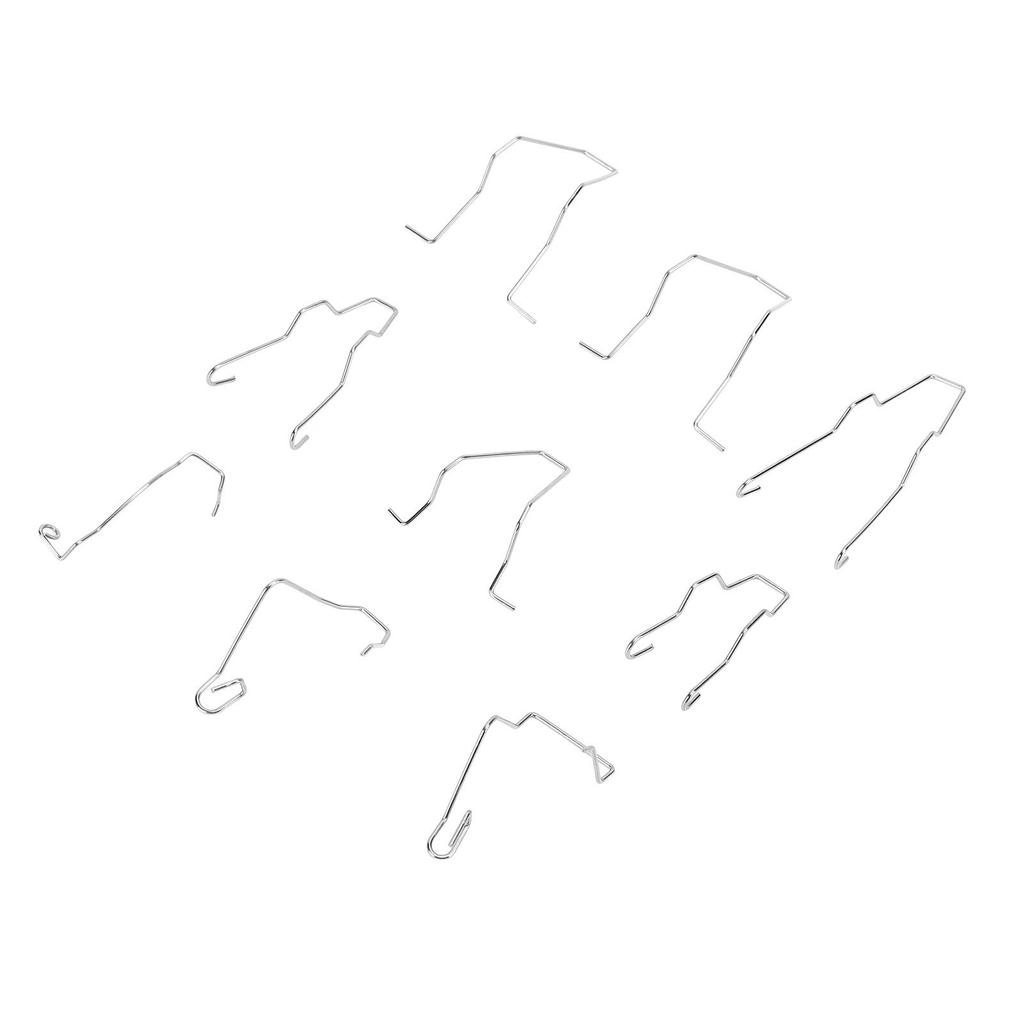 9pcs Bulb Retaining Spring Clips Universal Stainless Steel Headlight Dip Dipped Beam Bulb Holder Clips for H1 H3 H4 H7