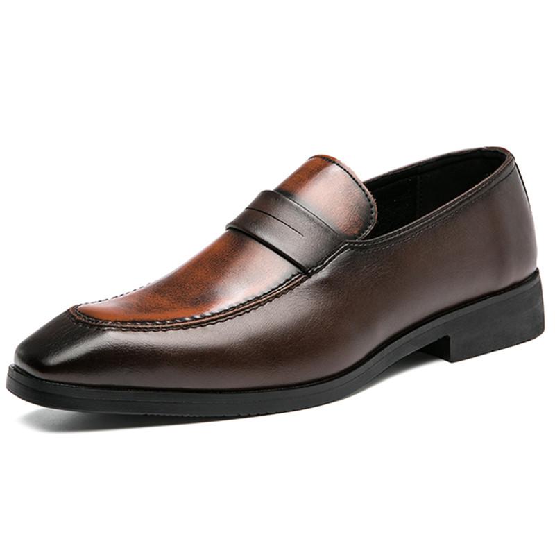 

Мужские коричневые туфли Holfredterse с квадратным носком, кожаные туфли для торжественного вечера, итальянские мокасины, туфли-броги высокого качества для вечеринки и свадьбы 3689 43