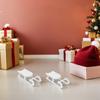 3Pcs Wooden Christmas Sleigh Ornament Mini Holiday Sled Decor for Tabletop Xmas Desk Decoration Mini Sleigh Small Sled Figurine