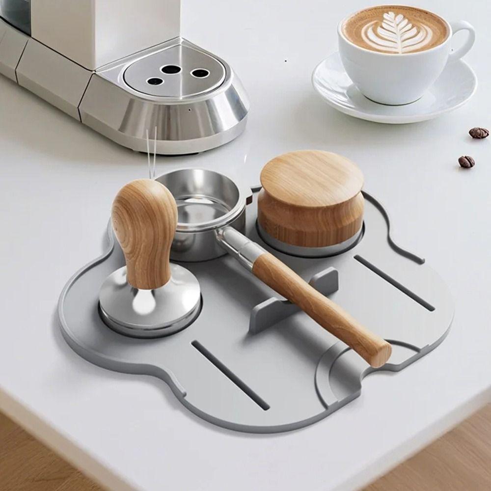 Silicone Material Coffee Tamper Mat Cat Paw Shaped Coffee Powder Press Seat  Coffeeware