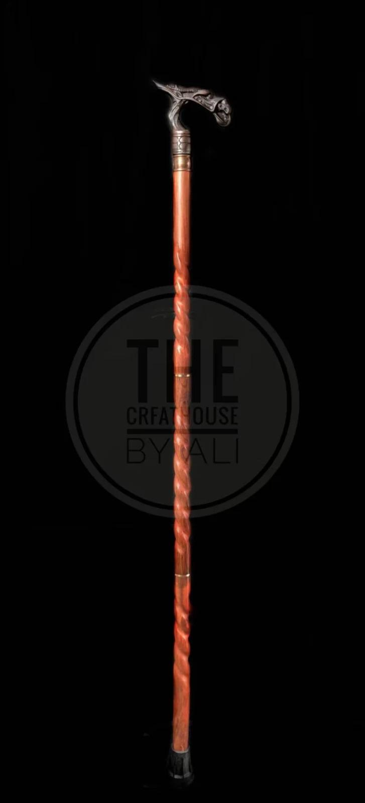 

Рукоять для трости в виде головы дракона Небула Дракона Тоскано коричневый