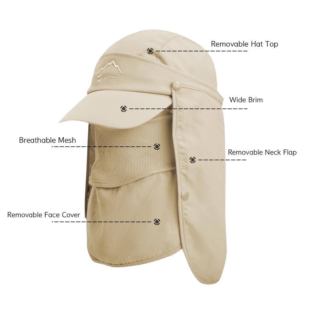 Unisex Multifunctional Sun Visor Hat 