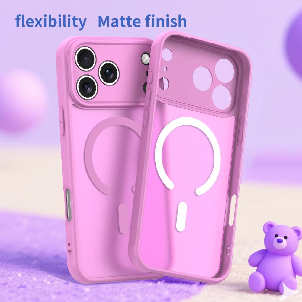 Frosted Full Cover Lens Protection Cases For iPhone 17 Pro 17 Pro Max 17 Air Translucent Matte Magnetic For Magsafe Soft Cover