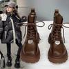 Girls Martin boots new autumn and winter princess leather boots velvet short boots medium and older children two cotton single boots British style