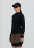 Womens Air Blade Half Zip T Shirts (Athletic) Black