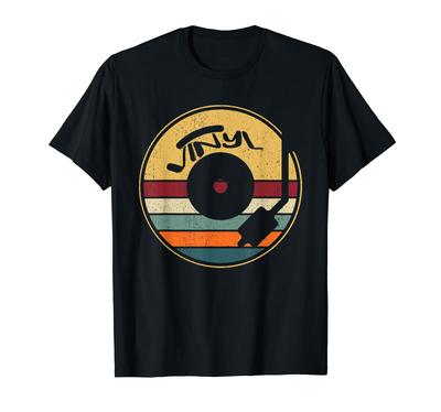 Retro Schallplatte Vintage Vinyl LP Platte T-Shirt