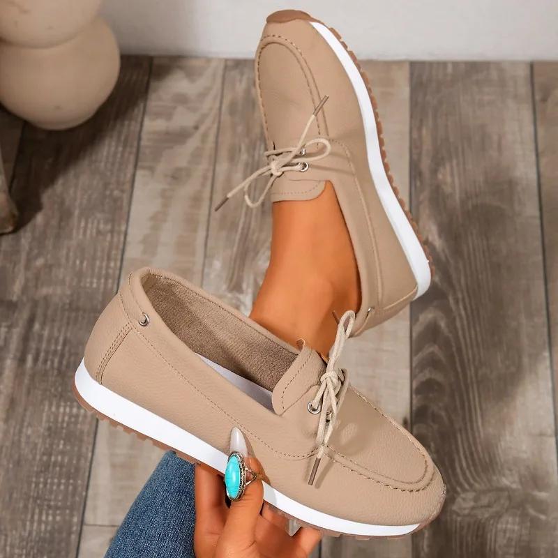 Fashion Plus Size 2025 Hot Sale Women's Vulcanize Shoes Outdoor Walking Lace Up Low Heel Women Sneakers Versatile Ladies Casual Shoes