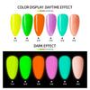 JTING New Trend Removable 6color luminous nail gel uv led glow in the dark nail polish set manufacturer nail art products