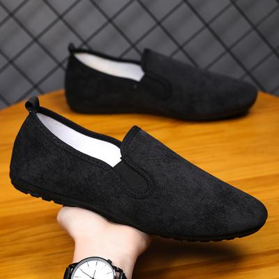 Shoes for Men Casual Slip On Loafers Plus Size Breathable Canvas Driving Shoes Office Walking Flats Non Slip Moccasins