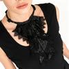Gothic Flouncing Collar With Layered Ruffle Comfortable Cotton For Women Fashion Elegant Lapel