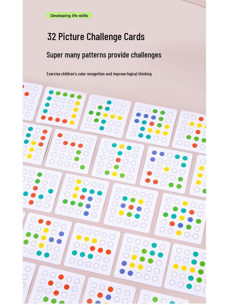 Montessori Baby Clamping Beads Toy - Educational Game for Concentration & Parent-Child Interaction