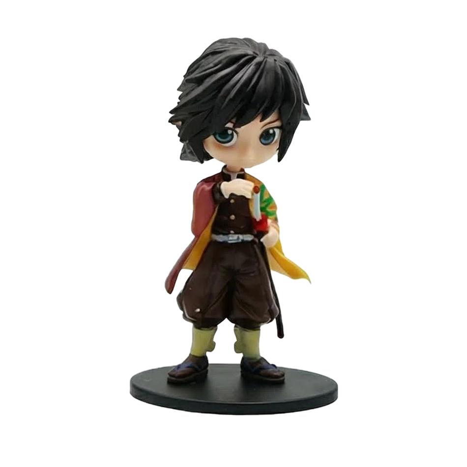 Demon Slayer Kimetsu No Yaiba Cute Kawaii Q Posket Figure Nezuko Tanjirou Zenitsu Shinobu Giyuu PVC Desktop Ornaments Model Toys