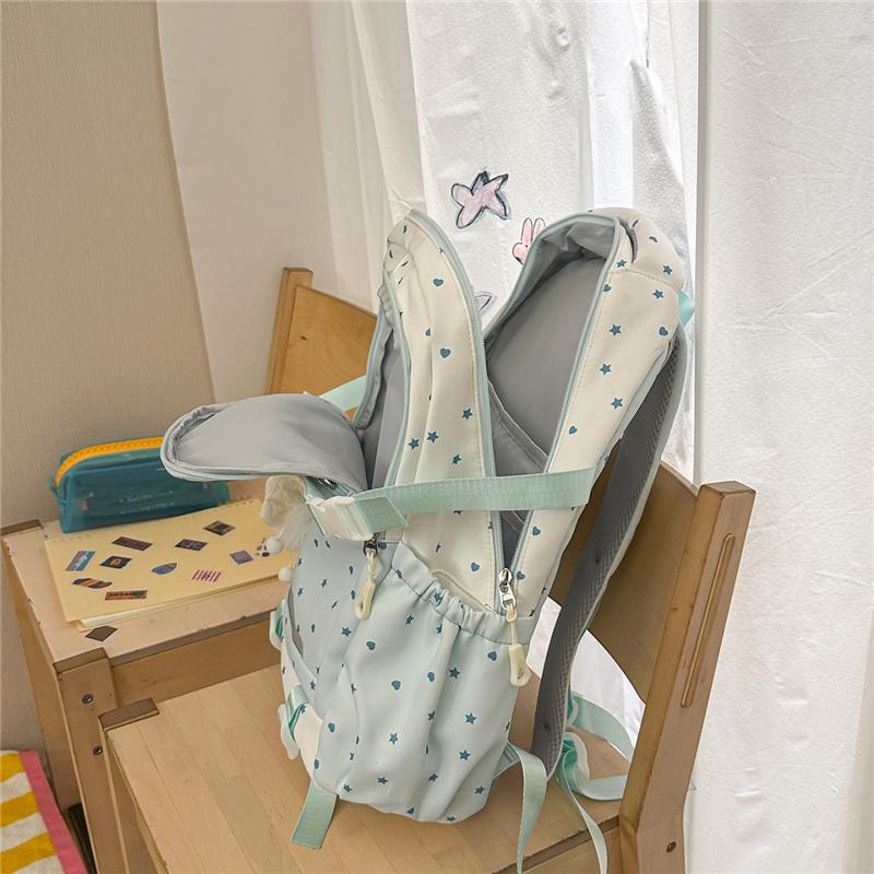 Star Backpack Middle School Students' Lightweight Schoolbag Women's Large Capacity Backpack
