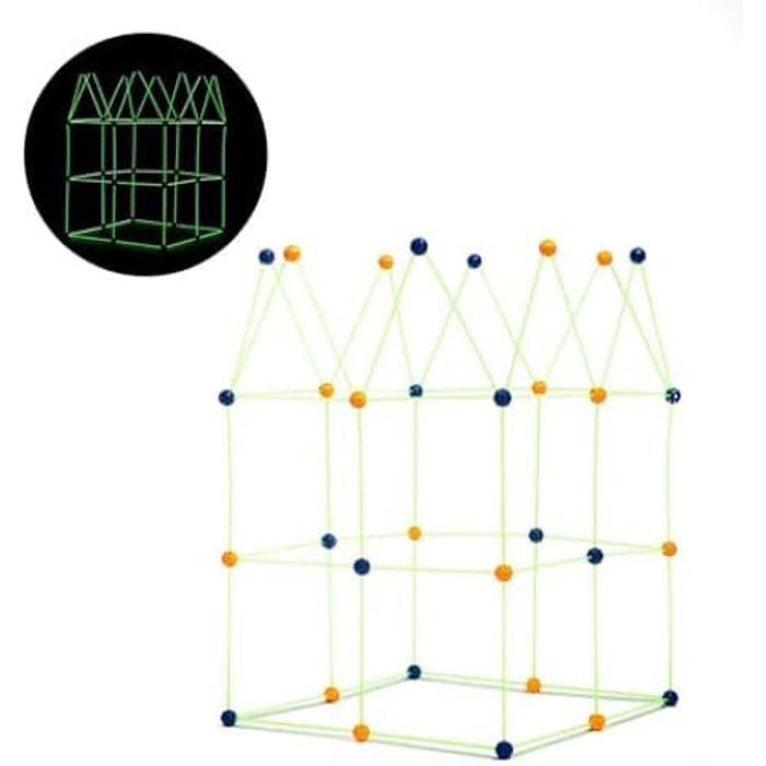 InnovaGoods® Kit de Construction Robuste 85 pièces, Jouets de Construction pour Enfants, Jouet Qui Brille dans Le Noir, stimule