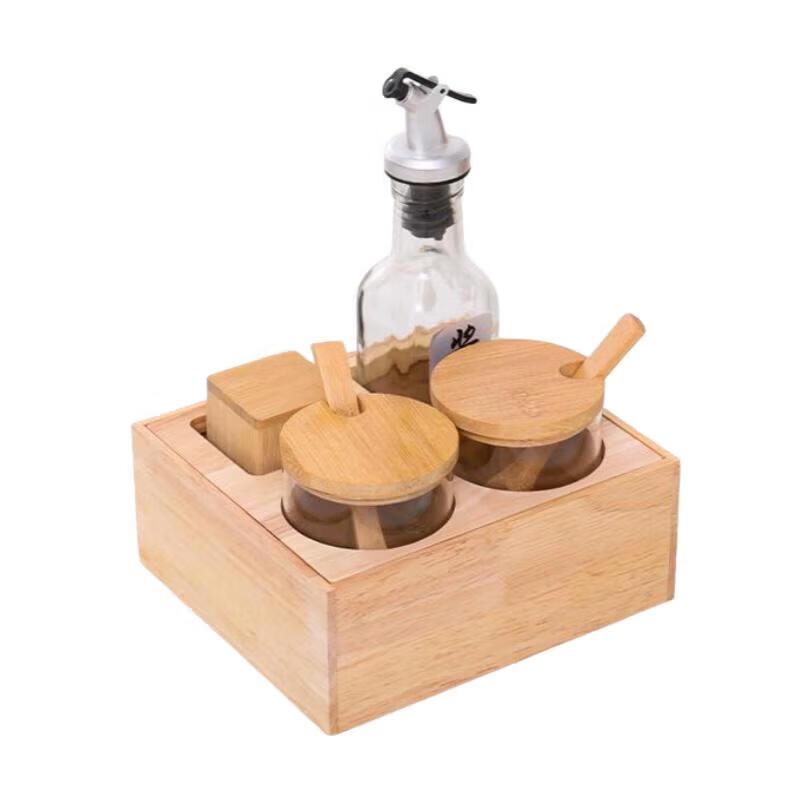 ZLIII Table Condiment Set with Wooden Base