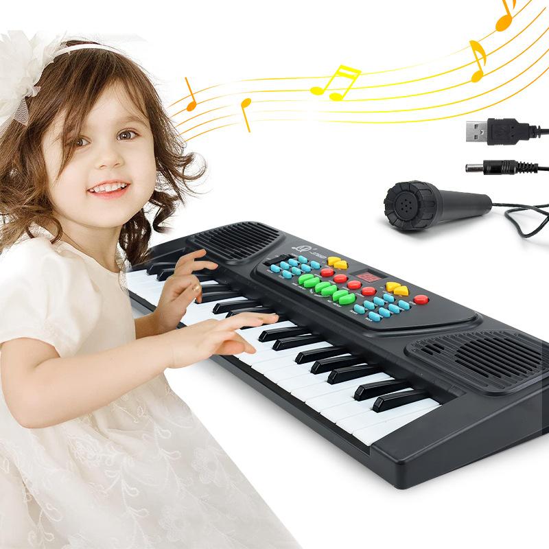 Multifunctional Electronic Organ With Usb Microphone, Simulated Early Education Enlightenment Music Piano, Children'S Toys