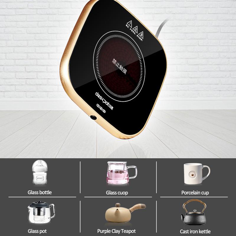 300W Cup Heater Mug Warmer 100°C Hot Tea Makers Electric Stove 3 Gear Temperature Warmer Coaster Heater for Coffee Heating Pad