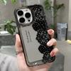 Black lace Case For iPhone 17 16 15 14 13 12 11 Pro Max Shockproof Soft Phone Case Cover 13 Pro Max 15 16 17 Air