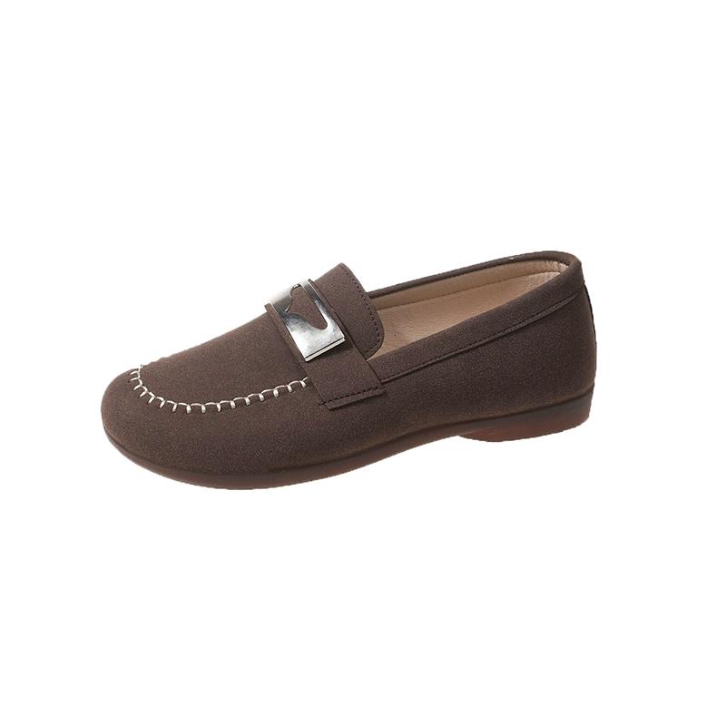 Fashion Comfortable Rubber Flat Mom Shoes 2025 New Spring Autumn Soft Bottomed Bean Shoes For Middle-Aged And Elderly Women
