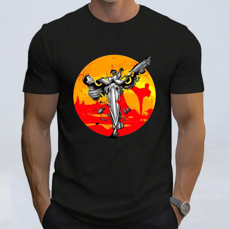 

Kickboxer Van Damme Movie T Shirt Bloodsport Man Muay Thai 1988S Vintage Camiseta 100% Cotton Short Sleeve Graphic T Shirts S разноцветный