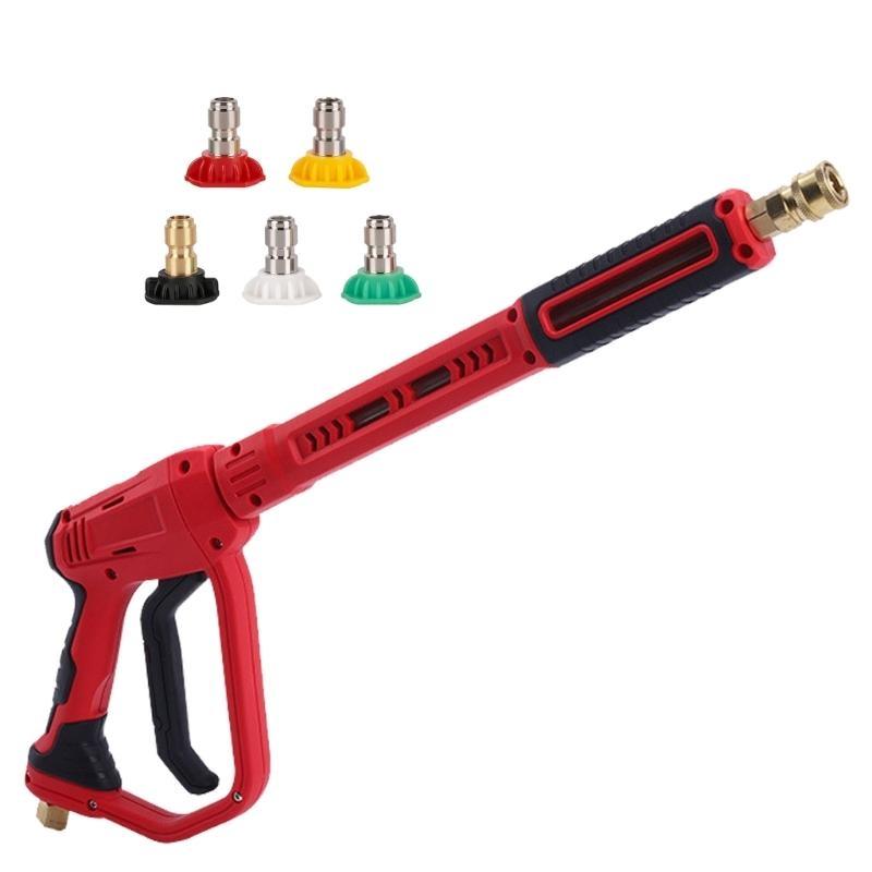 652F Upgraded Pressure Washer Guns with Extension Replacement Wand with 5 Nozzle Tips Pressure Water Guns for Gardening