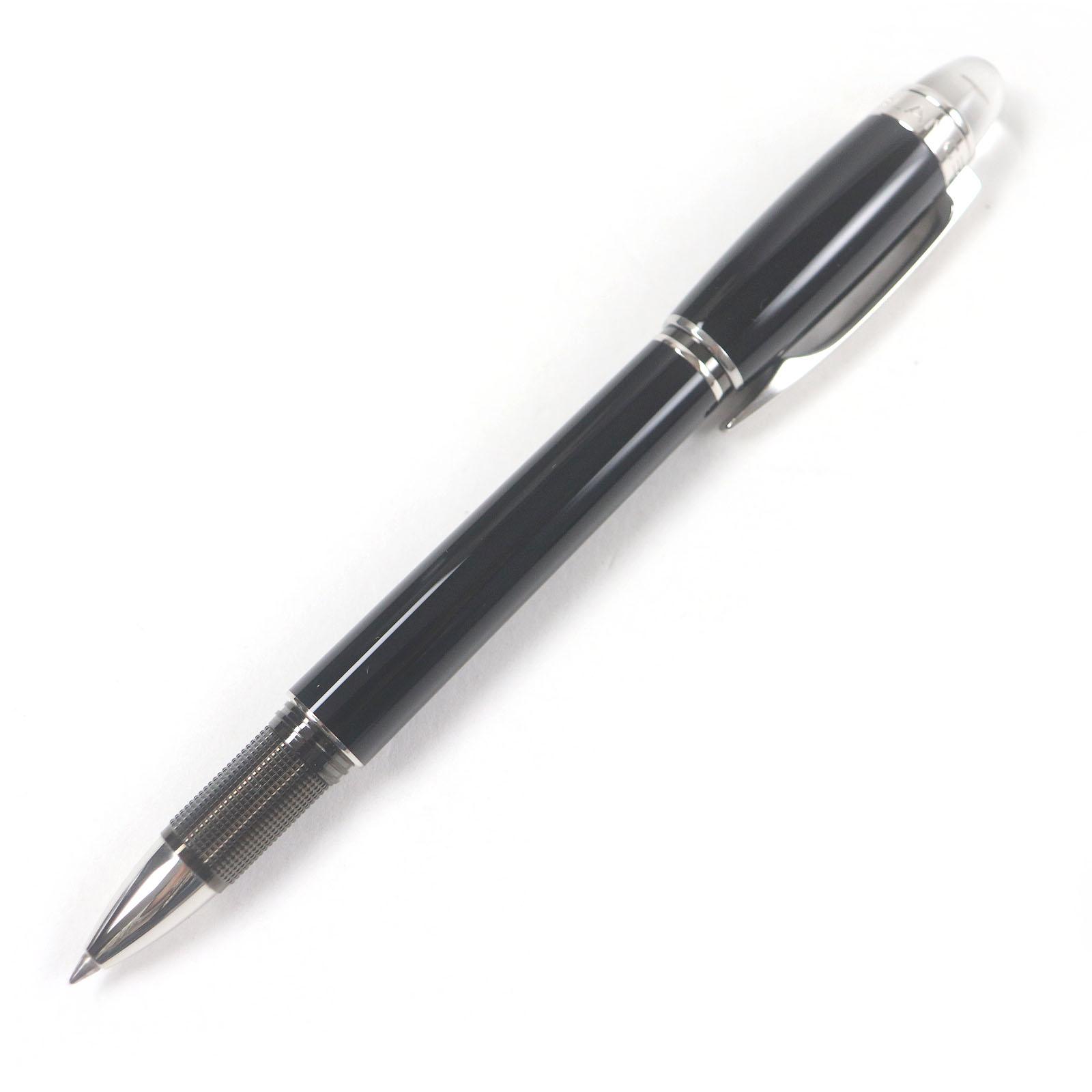 Excellent MONTBLANC Ballpoint pen Starwalker Cap type Black Silver mens Used