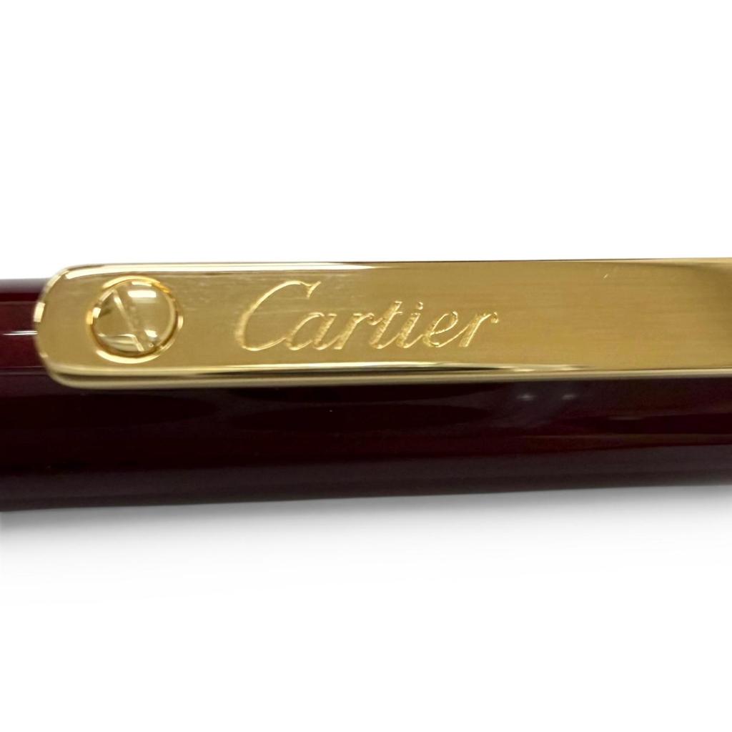 Pristine Cartier Ballpoint pen Santos de Cartier Twist type Bordeaux Used