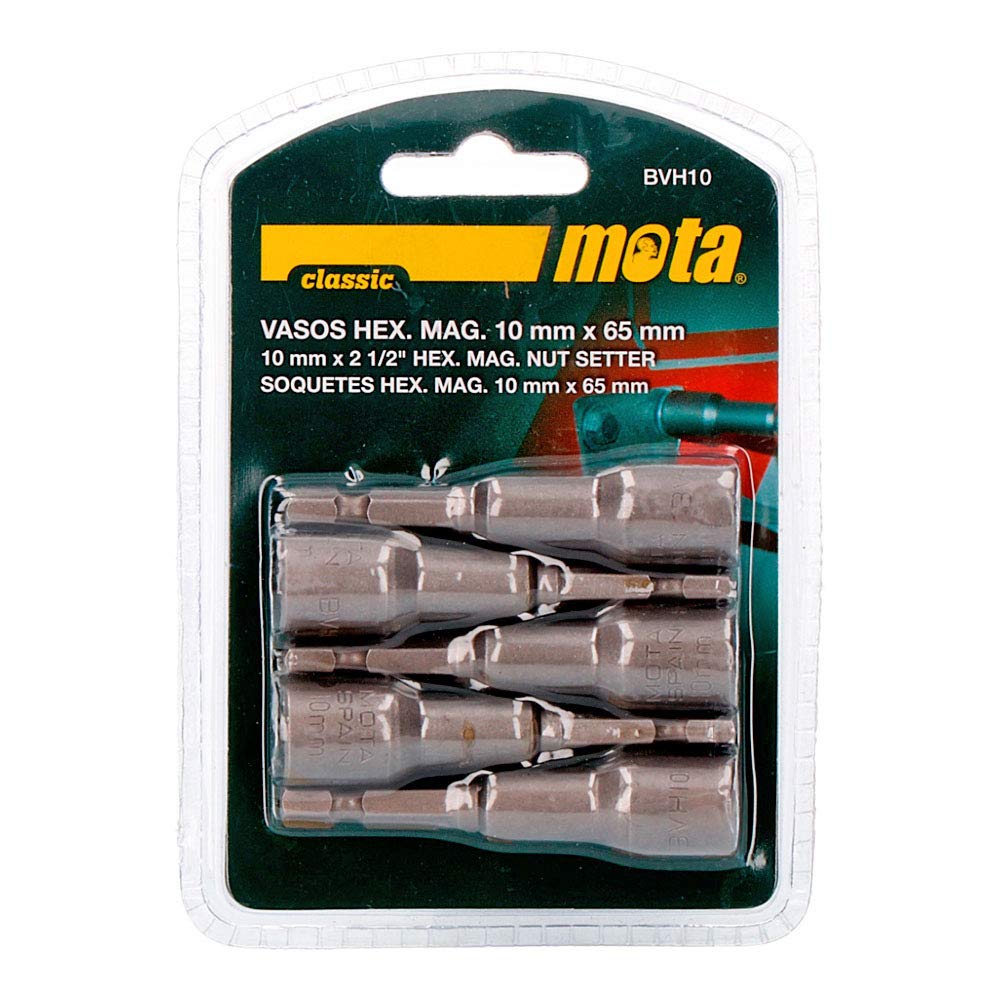 Magnetic Hexagonal Socket Bit Set 10x65mm Bvh10 Mota