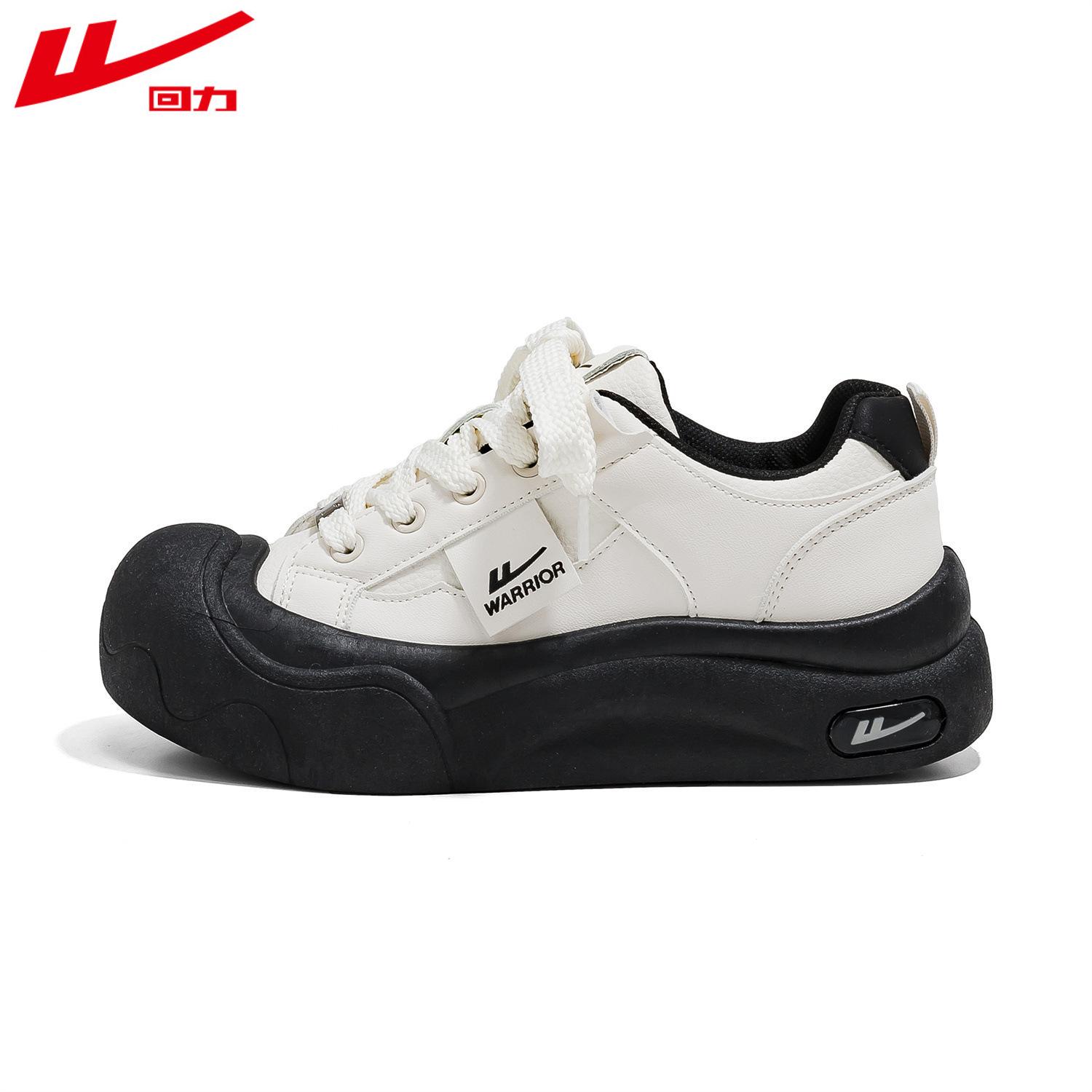 

Warrior Женская обувь на платформе, увеличивающая рост, повседневная обувь с большой головой, универсальная спортивная обувь 40 чёрный