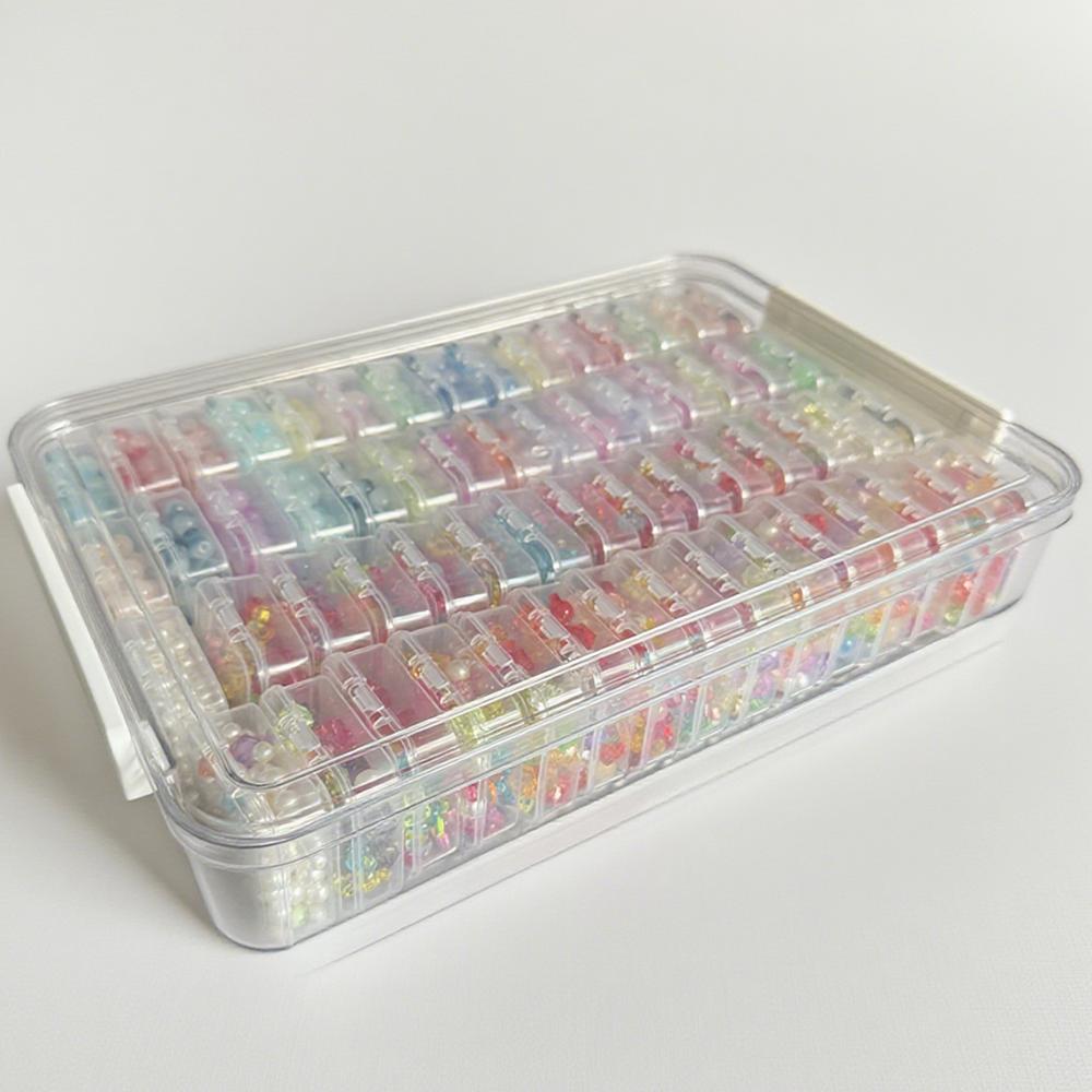 60 Stück DIY Diamantmalerei Aufbewahrungsbox, Nagellack Schmuck Strass Mosaik Aufbewahrungsbehälter, Multifunktionale Aufbewahrungsbox