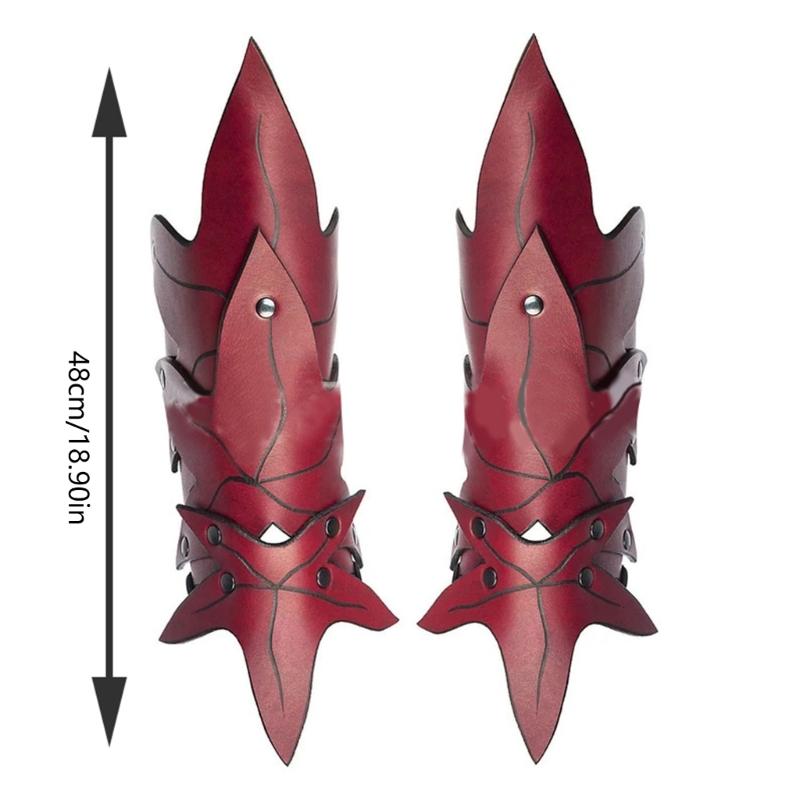 Medieval Punk Vintage Wrist Guard for Men for Parties and Festivals Vintage Arm Protector Lace Up Embossing Cuff