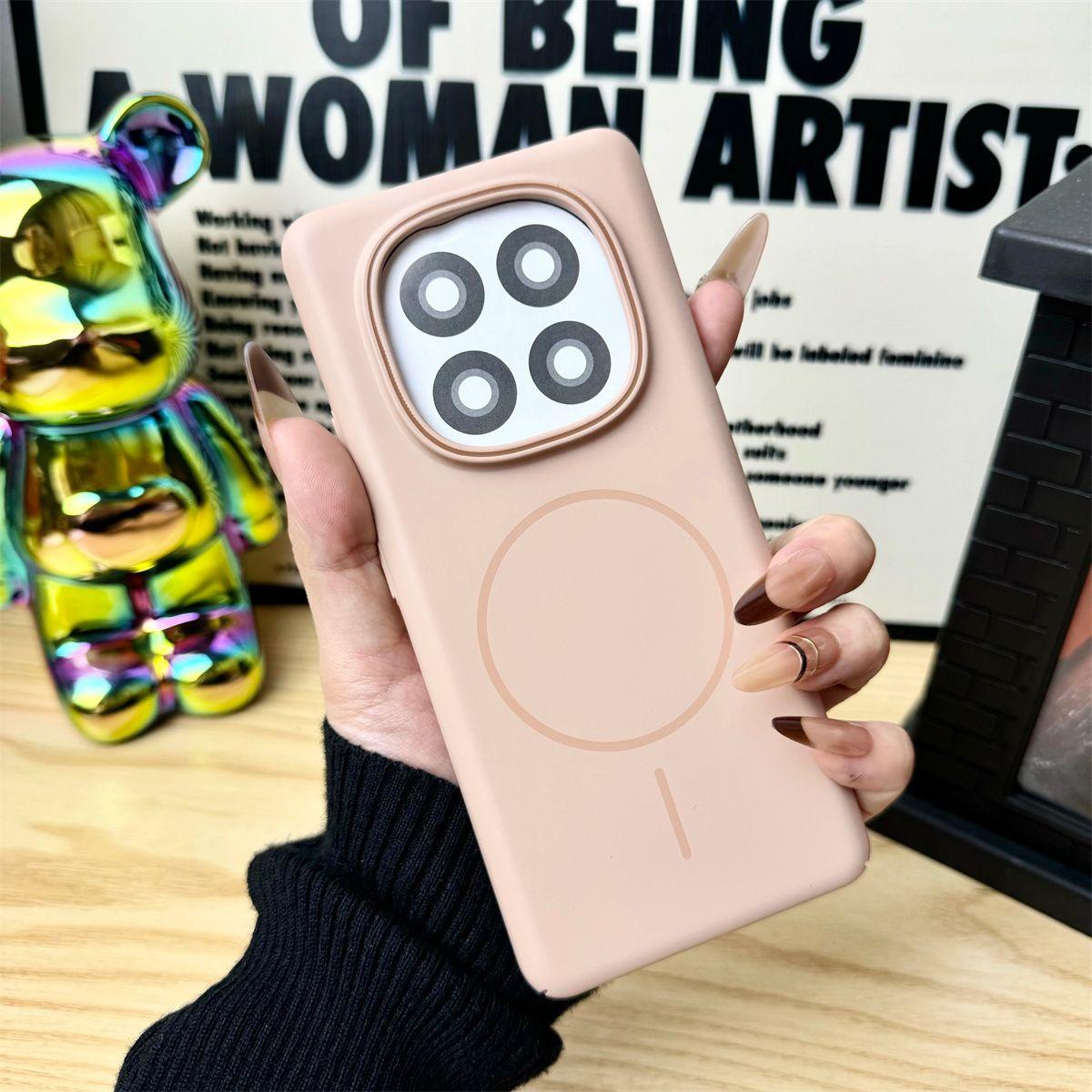 

For POCO X7 Pro Case Fashionable And Simple Magnetic PC Skin-friendly And Drop-proof Cover For Redmi Note 14 Pro Turbo4 Funda For Redmi Note14 Pro золотой