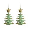 3D Green Butterfly Christmas Pendant Starfish Bell Merry Christmas Ornament  Christmas Day