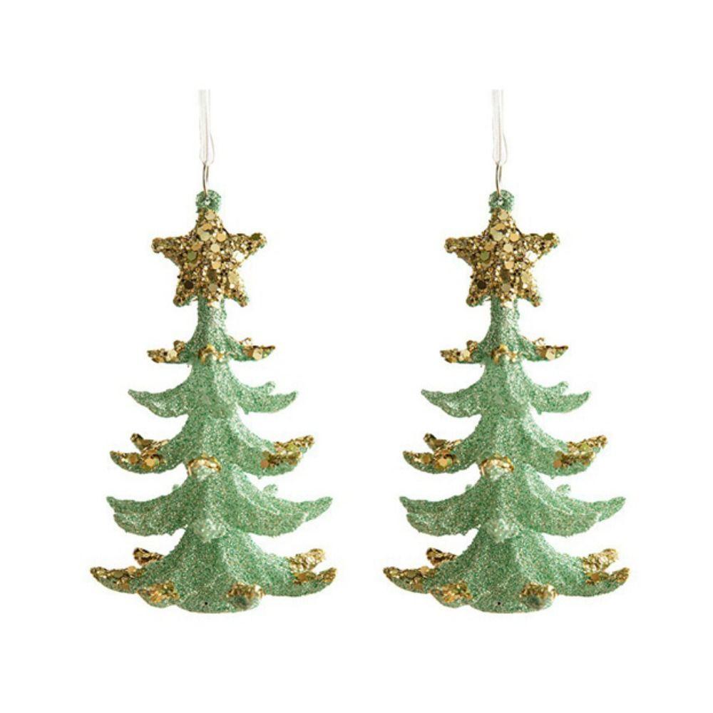 3D Green Butterfly Christmas Pendant Starfish Bell Merry Christmas Ornament  Christmas Day