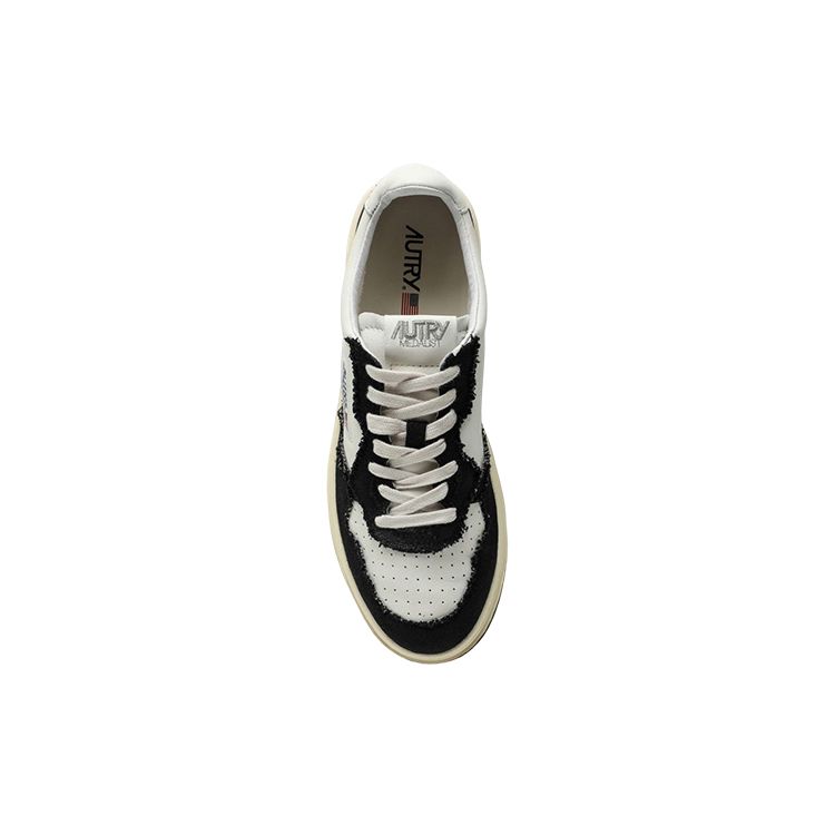 Autry Leather Low-Top Logo Fashion Sneakers Men sneakers Black White AULM-CB02