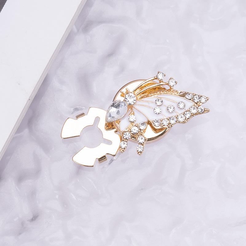 Botões de Punho e Botões de Colarinho Decorativos com Strass Coloridos