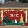 Holiday Backdrop Winter  Merry Christmas Banner Holiday Celebration Backdrop Red Theme Christmas Party Banner For Photo